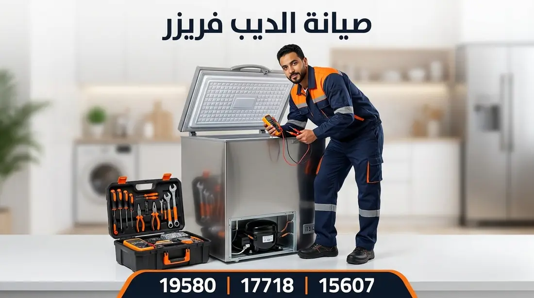 صيانة ديب فريزر وايت بوينت العبد وإصلاح دائرة التجميد — 17718